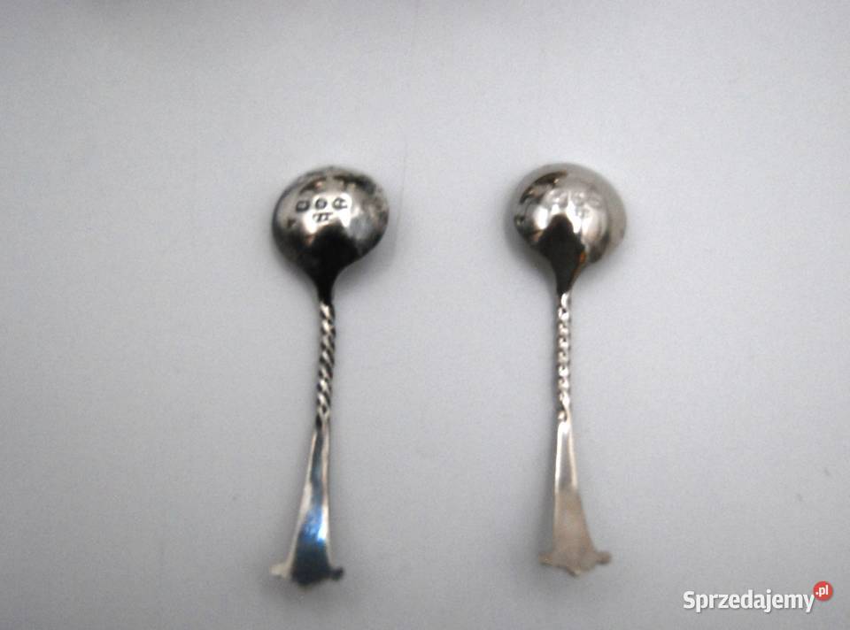 Para srebrnych solniczek wielkopolskie Poznań