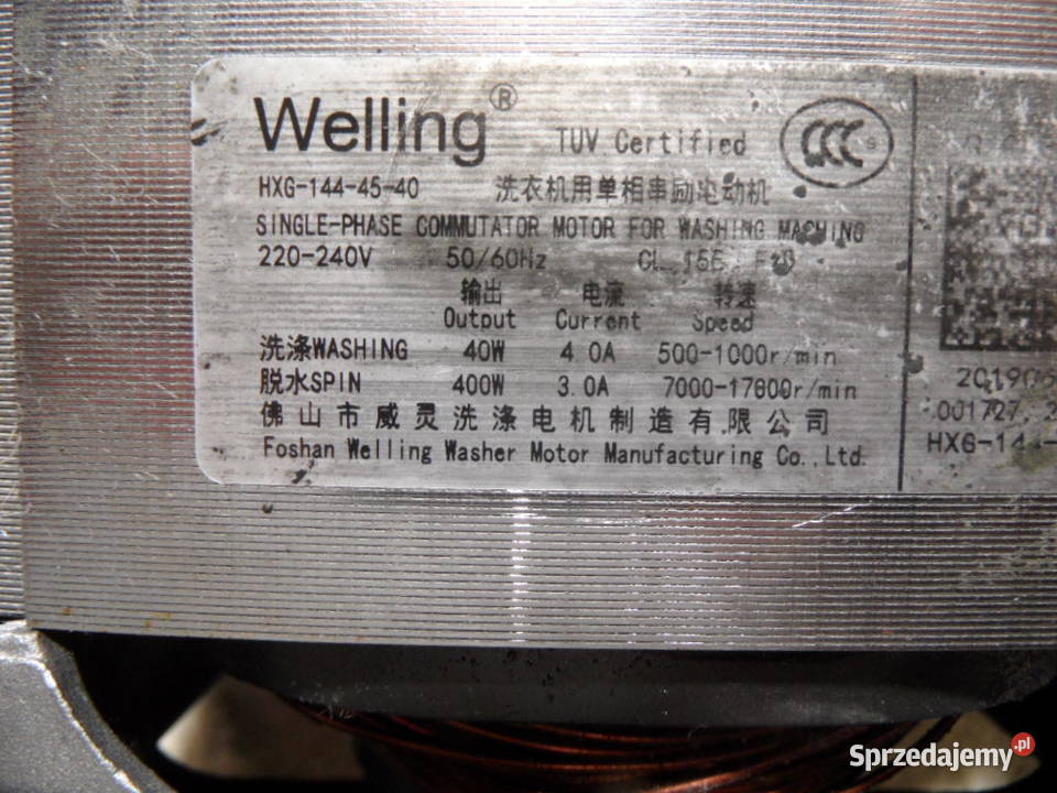 silnik pralki amica HXG1444540 Promnik