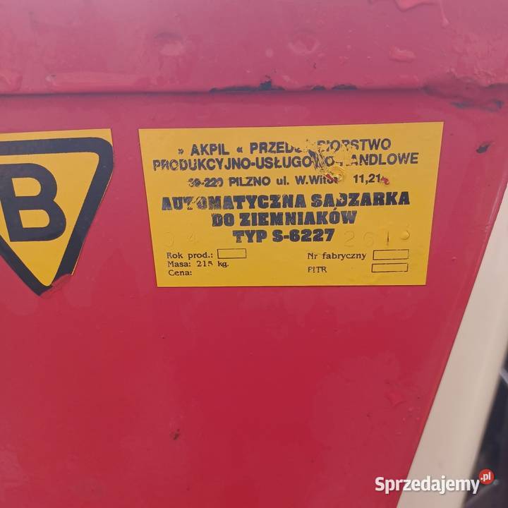 Sadzarka do ziemniaków