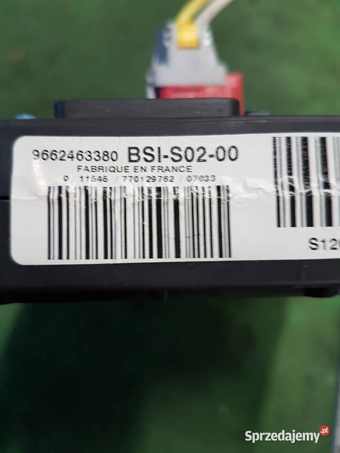PEUGEOT CITROEN BSI S02 MODUL 9662463380 Układ elektryczny Turek