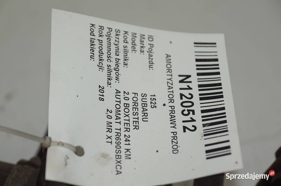 20322SG000 FORESTER XT AMORTYZATOR PRAWY PRZÓD Pozostałe kujawsko-pomorskie Lipno