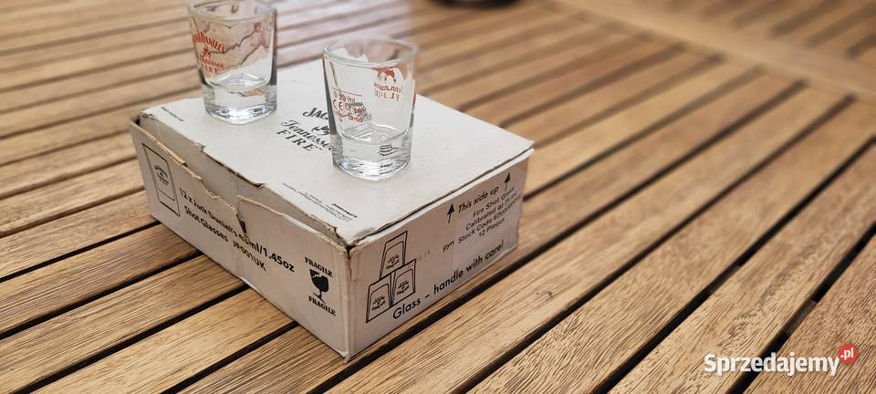 Kieliszki Jack Daniels Tennessee Fire Zestaw przezroczysty Dom i Ogród