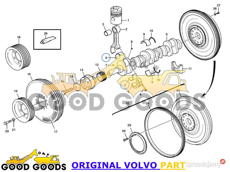 VOLVO PANEWKA KORBOWODOWA 100 270134
