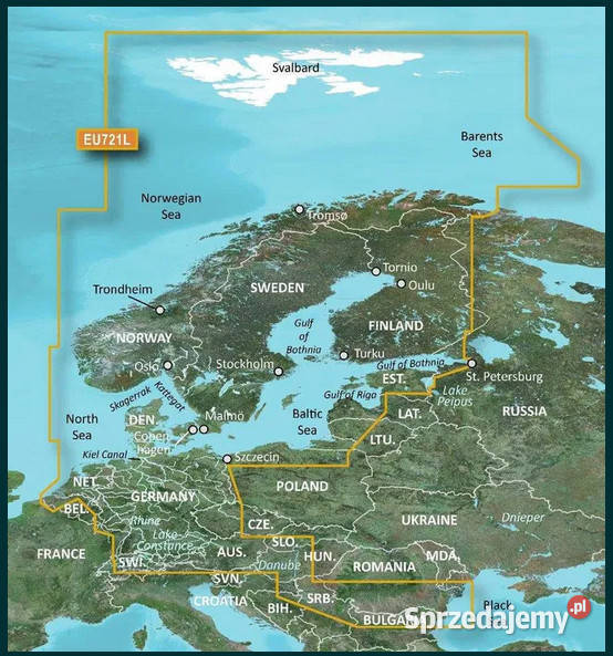 Garmin Mapa VEU721L BlueChart g3 Vision Europa Poznań