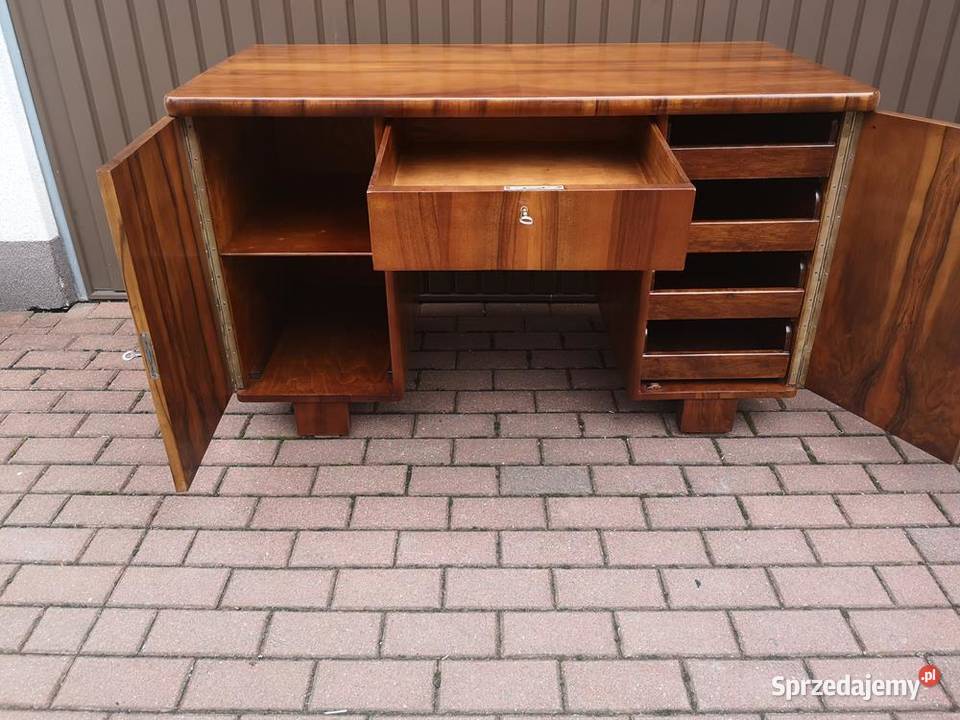 Biurko ARTDECO Orzech Zgrabne Stare Antyk Swarzędz