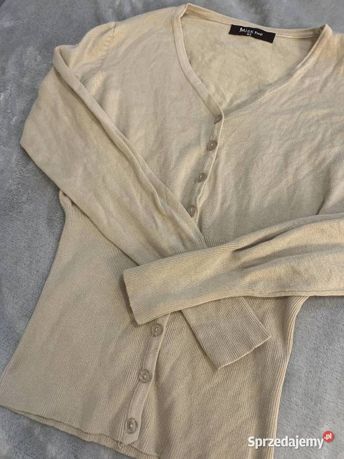 Sweter rozpinany z guzikami kaszmirowy NOWY Rozmiar 38(M) Jasło sprzedam