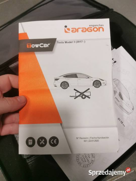 Tesla 3 kula haka aragon towcar Złocieniec