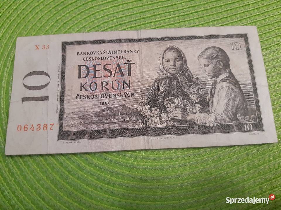 banknot Czechosłwacji z 1960r Łomża