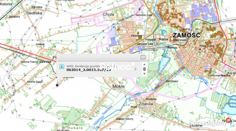 4 działki budowlane Płoskie gm Zamość
