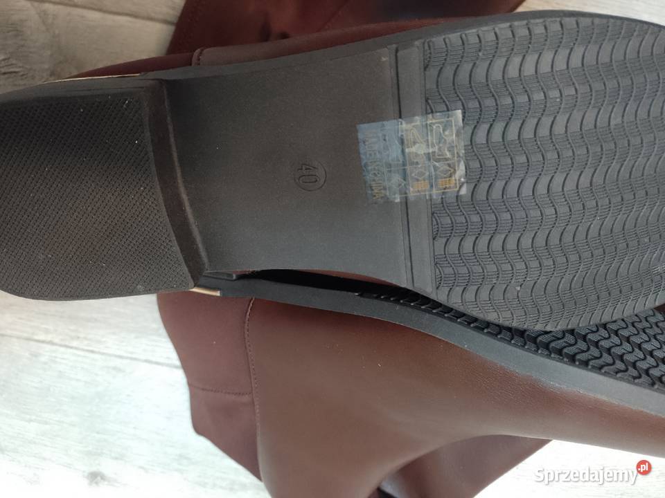 40 Brązowe czekoladowe Kozaki kolano inna Kraków sprzedam