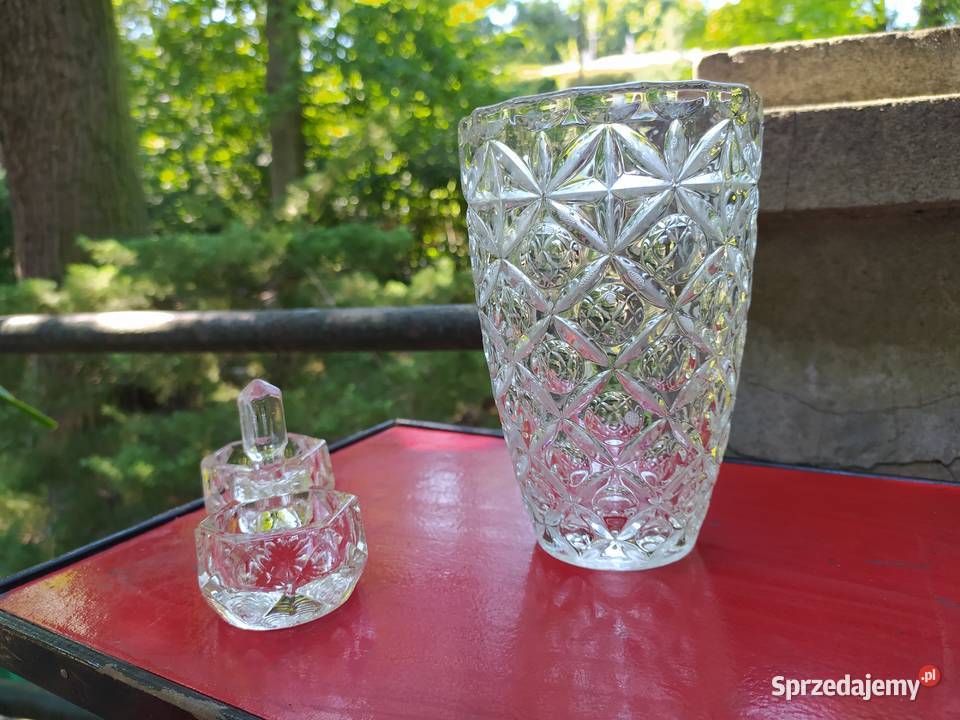 Stary wazon szkło prasowane katalogowana Akcesoria kuchenne sprzedam