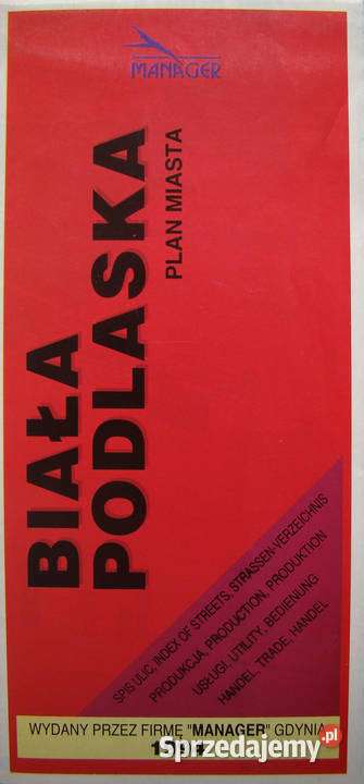 BIAŁA PODLASKA Plan miasta 1994 plan miasta Limanowa sprzedam