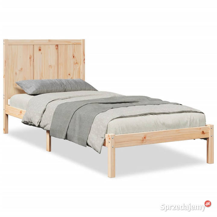 Dłuższe łóżko bez materaca lite drewno 100x220 Warszawa