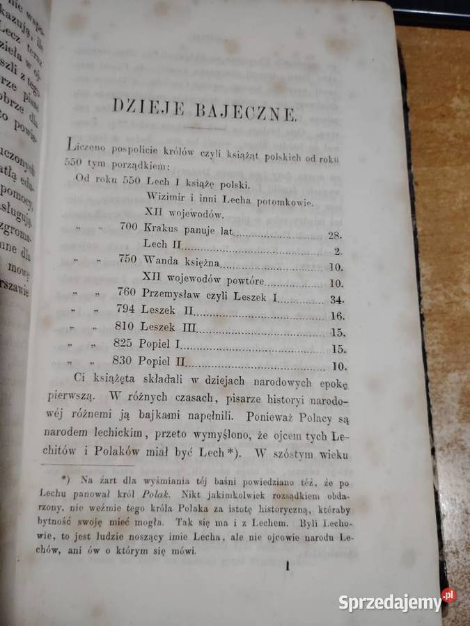 Historya Książąt i Królów PolskichWyciąg z