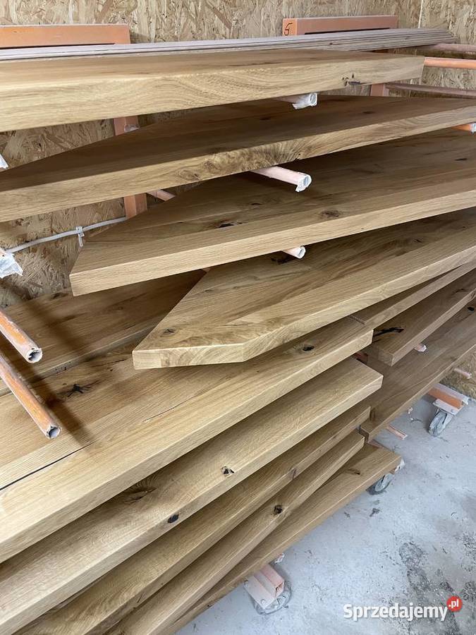Dębowe stopnie schodowe 10027 naturalny dąb do małopolskie Bochnia