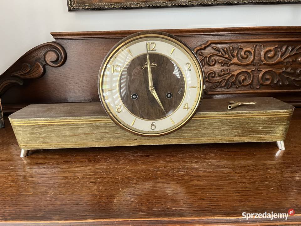 Zegar kominkowy Junghans oryginał lata 60te XX w Mrągowo