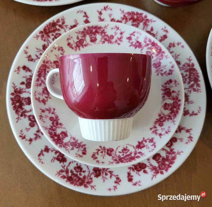 Kronester Bawaria fuksjowy serwis do kawy 6 osób Szczecin