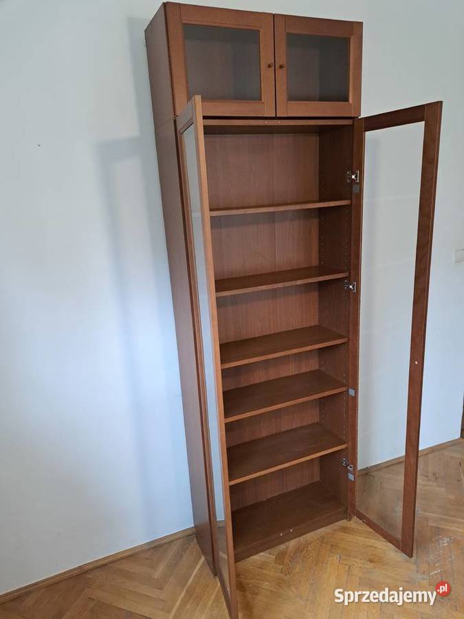 IKEA BILLYOXBERG Regał z nadstawką brązowy Pruszków