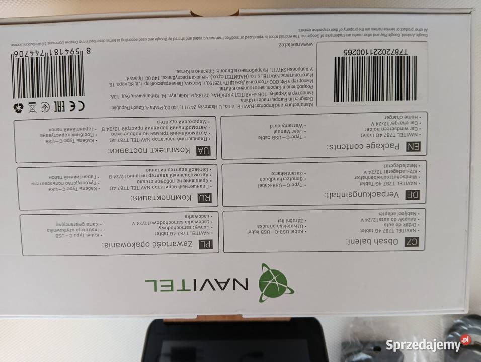 Sprzedam mój prywatny tablet nawigacja navtel T