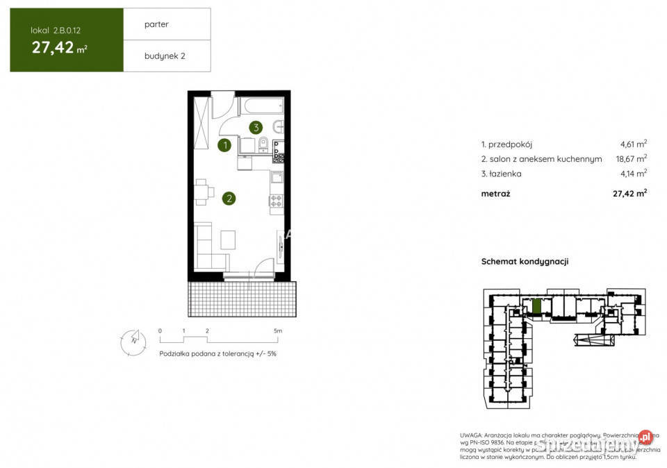 Mieszkanie 2742m2 1 pokojowe Kraków Pękowicka Nieruchomości