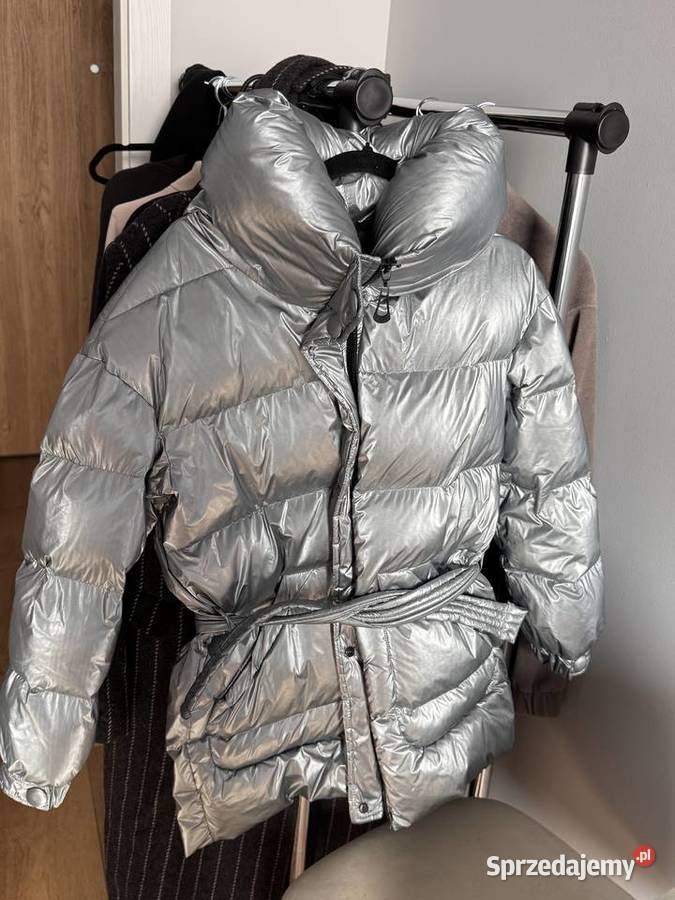 Zimowa kurtka srebrna puchowa Cher17 Warszawa