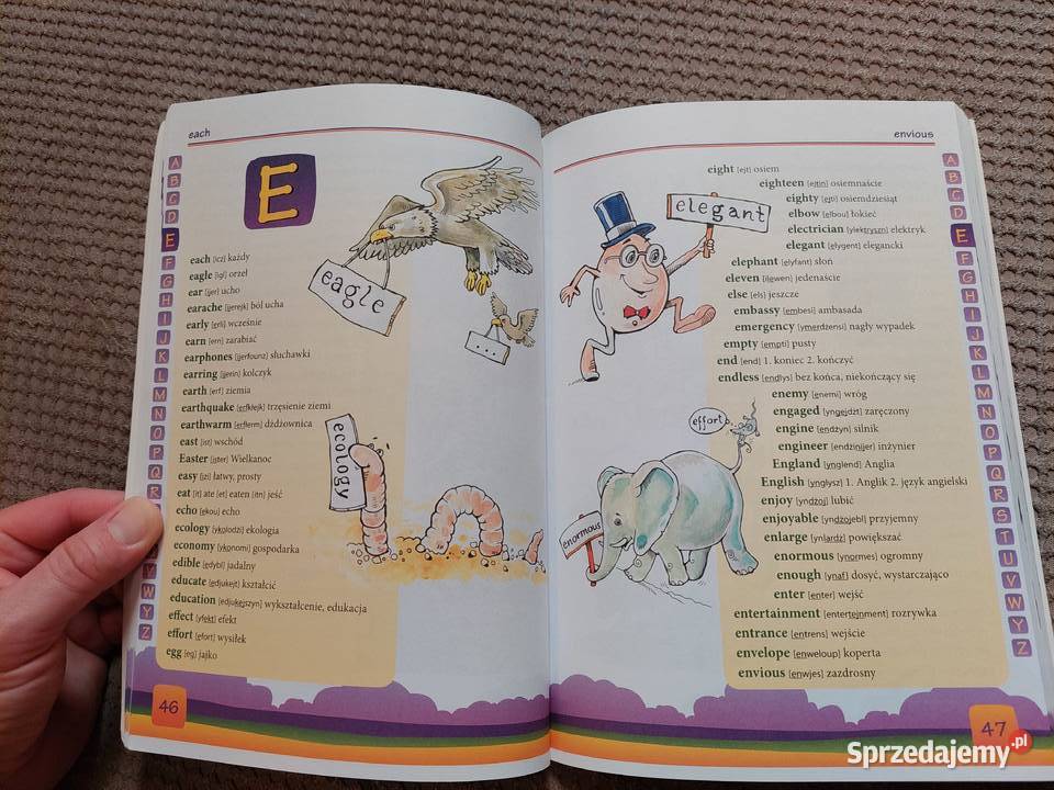 Ilustrowany słownik angielskopolski i Książki do nauki języka obcego Kraków