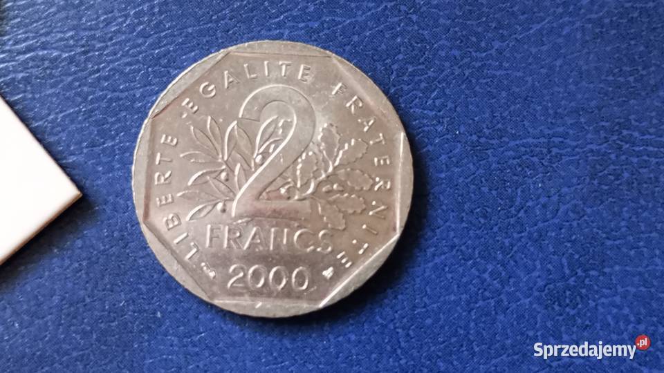Stare monety 2 frank 2000 Francja podkarpackie Lesko