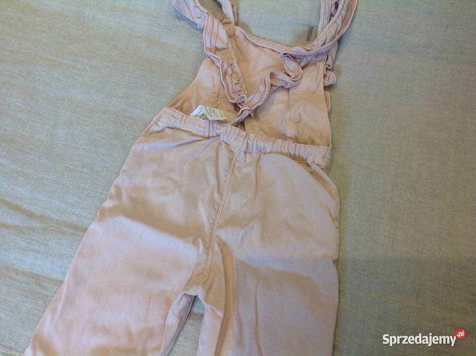 Spodnie Ogrodniczki ZARA r 110 pudrowy róż lubuskie Nowa Sól