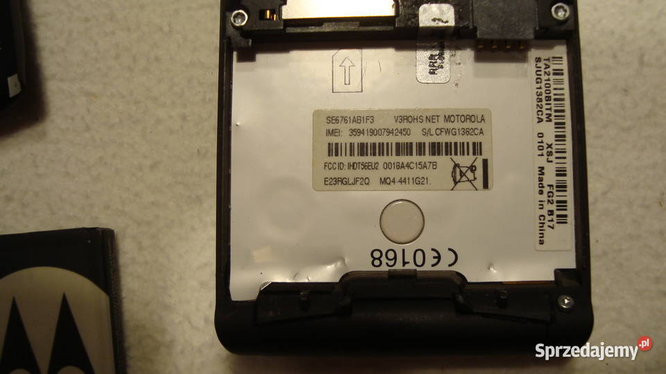 Telefon komórkowy Motorola V3x 4 MB czarny Warszawa