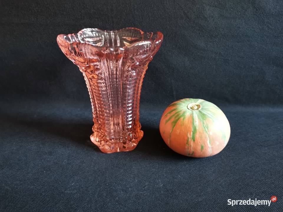 Stary duży różowy wazon HSG Ząbkowice design PRL Katowice sprzedam