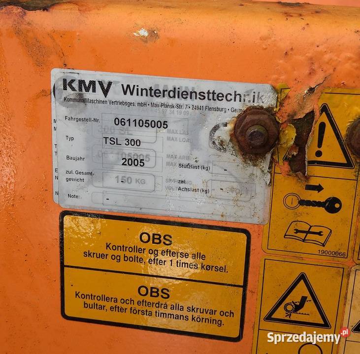 posypywarka komunalna Hydromann SL 300 Izbicko sprzedam