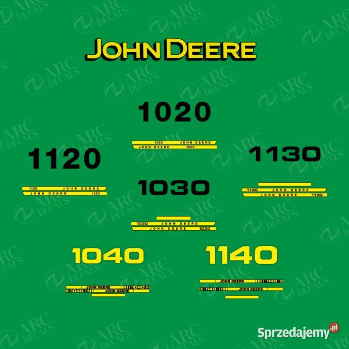 Naklejki John Deere 1020 1120 1030 1130 1040 Poznań