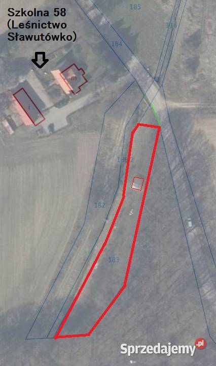 Działka rekreacyjna 1600m2 otulina Puszczy asfalt Sławutowo