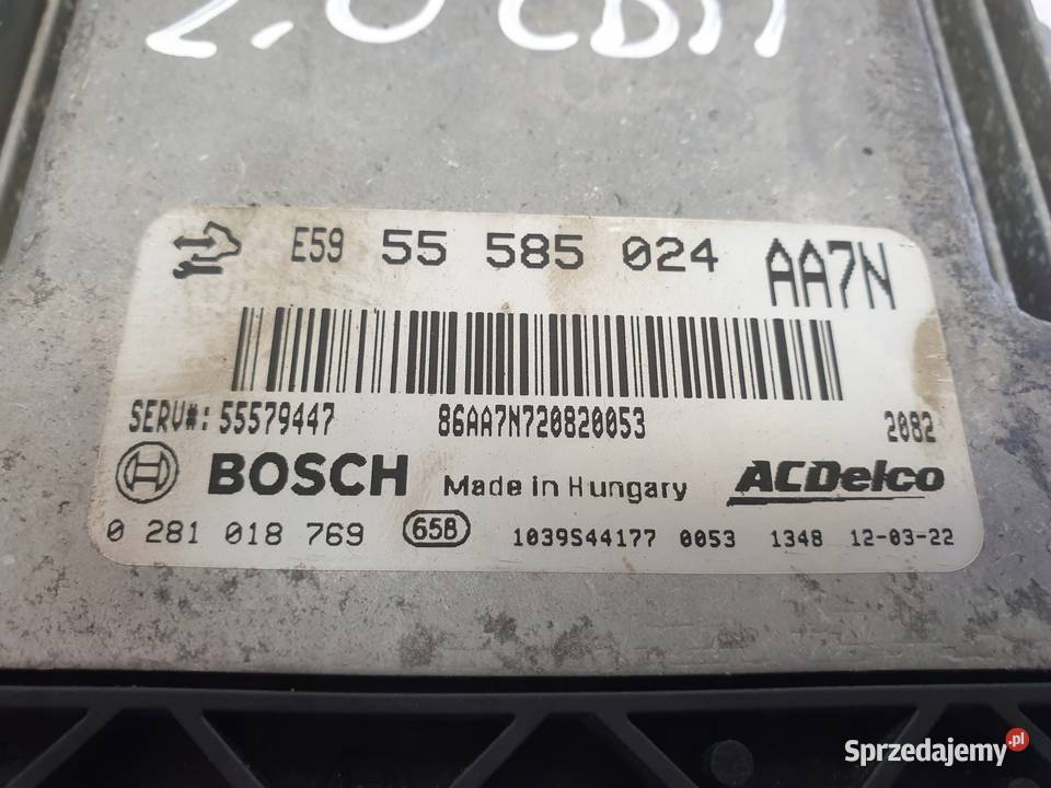 Opel Insignia 20 CDTI STEROWNIK SILNIKA komputer osobowe Rudka