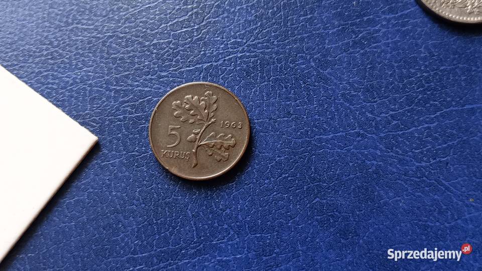 Stare monety 5 kuruszy 1963 Turcja