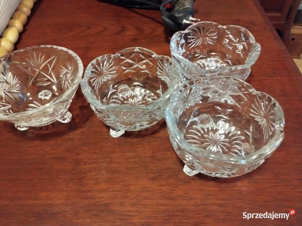kryształowe półmiski 4 sztuki Gorzów Wielkopolski