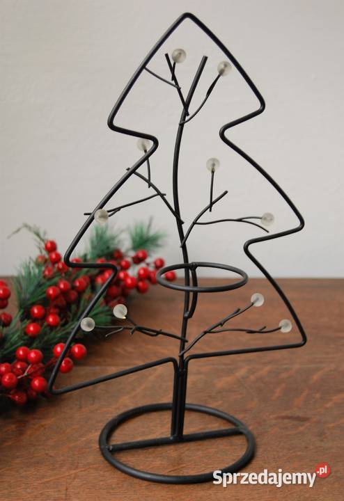 Choinka świecznik z drutu na tealight Boże Lublin