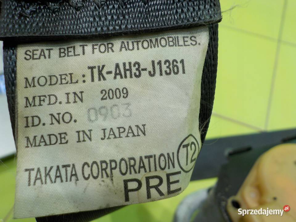 HONDA INSIGHT 09r 5D pas bezpieczenstwa lewy Suków