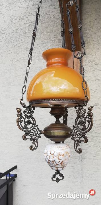 Lampa wisząca stylowa naftowa retro zabytkowa Garwolin