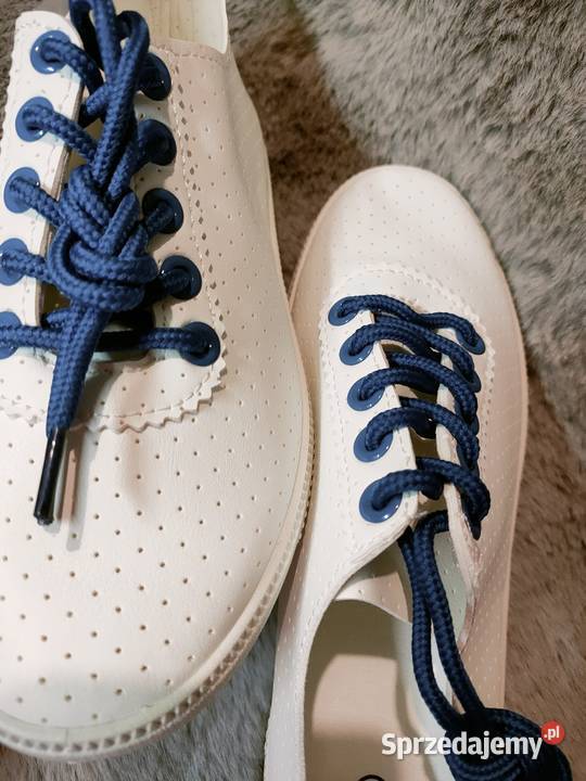 Nowe białe trampki damskie 36 mega lekkie mazowieckie Warszawa