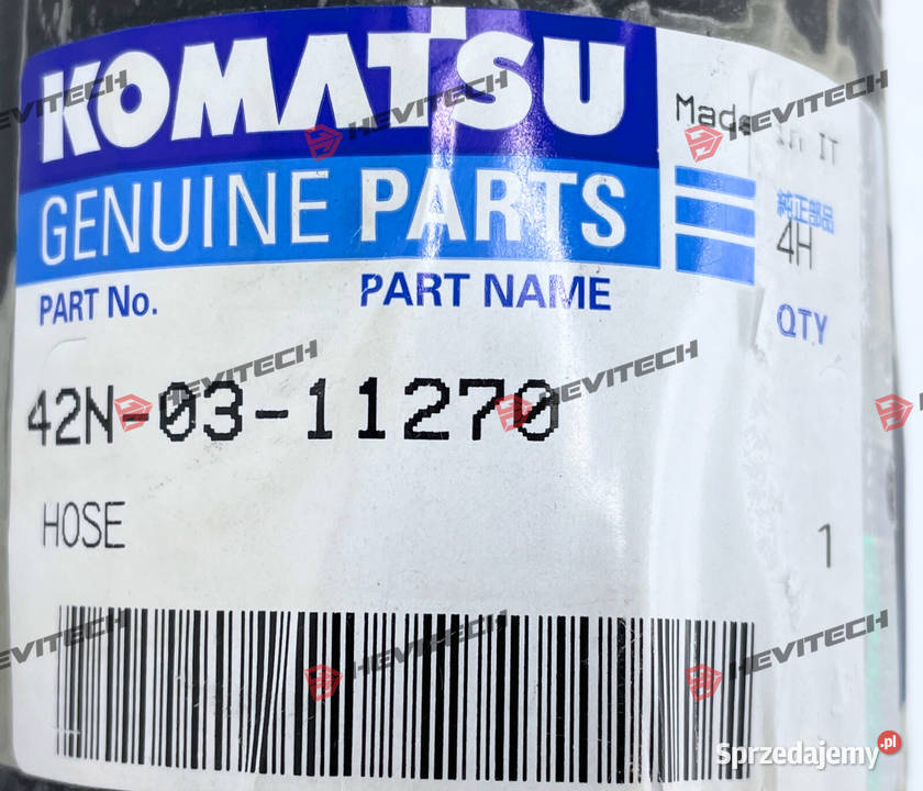 Wąż chłodnicy dolny Komatsu 42N0311270 WB97RS Gądki