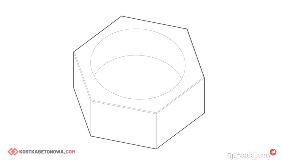 Donica Heksagon 100 wielokolorowy