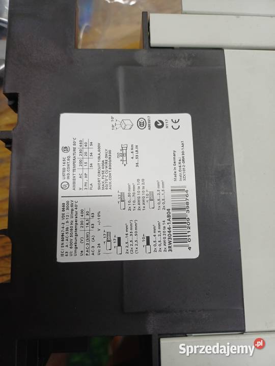 Softstart Siemens 3RW30441AB04