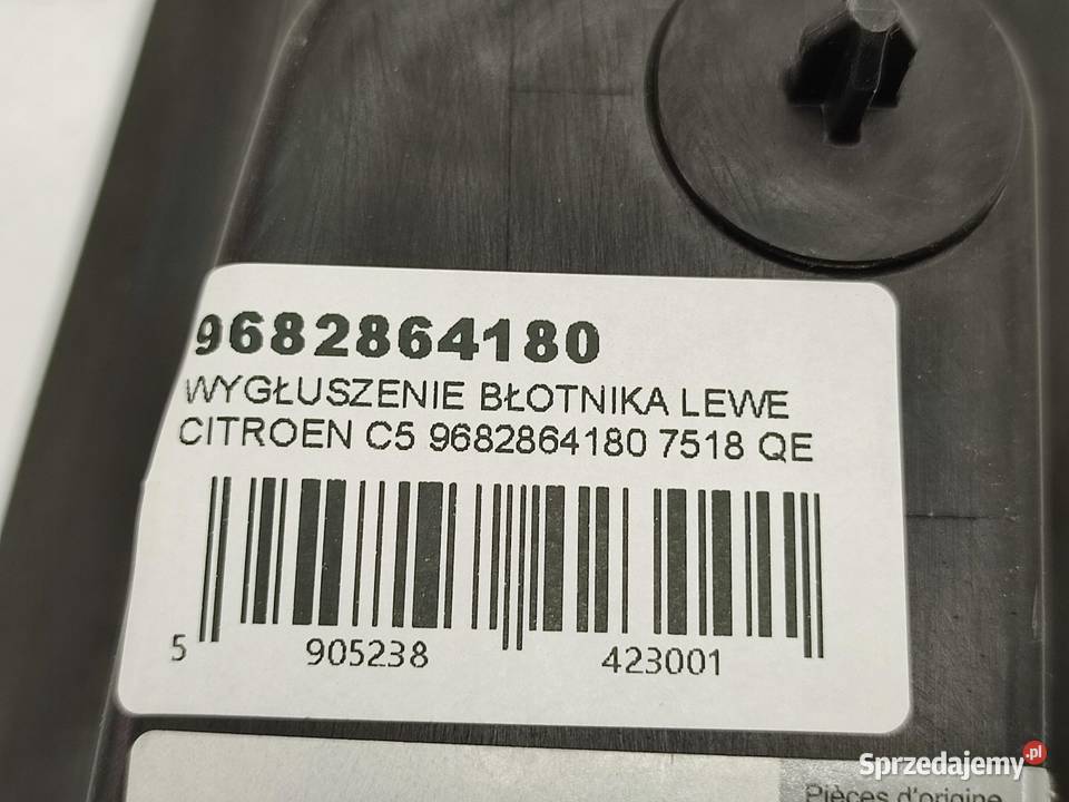 WYGŁUSZENIE BŁOTNIKA LEWY PRZÓD CITROEN C5 III