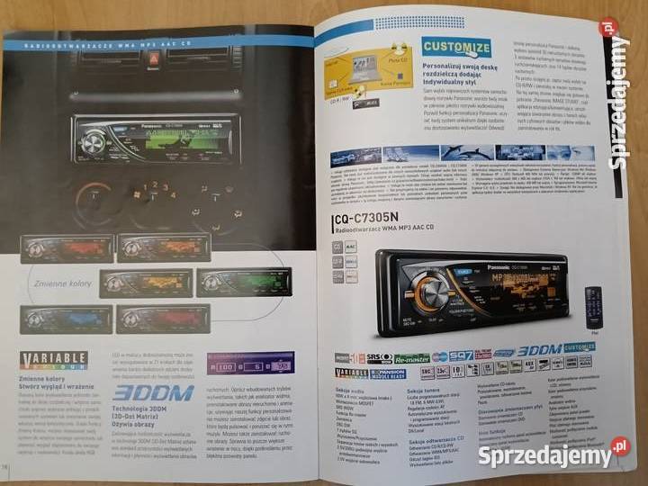Katalogi folder radia samochodowe elektronika