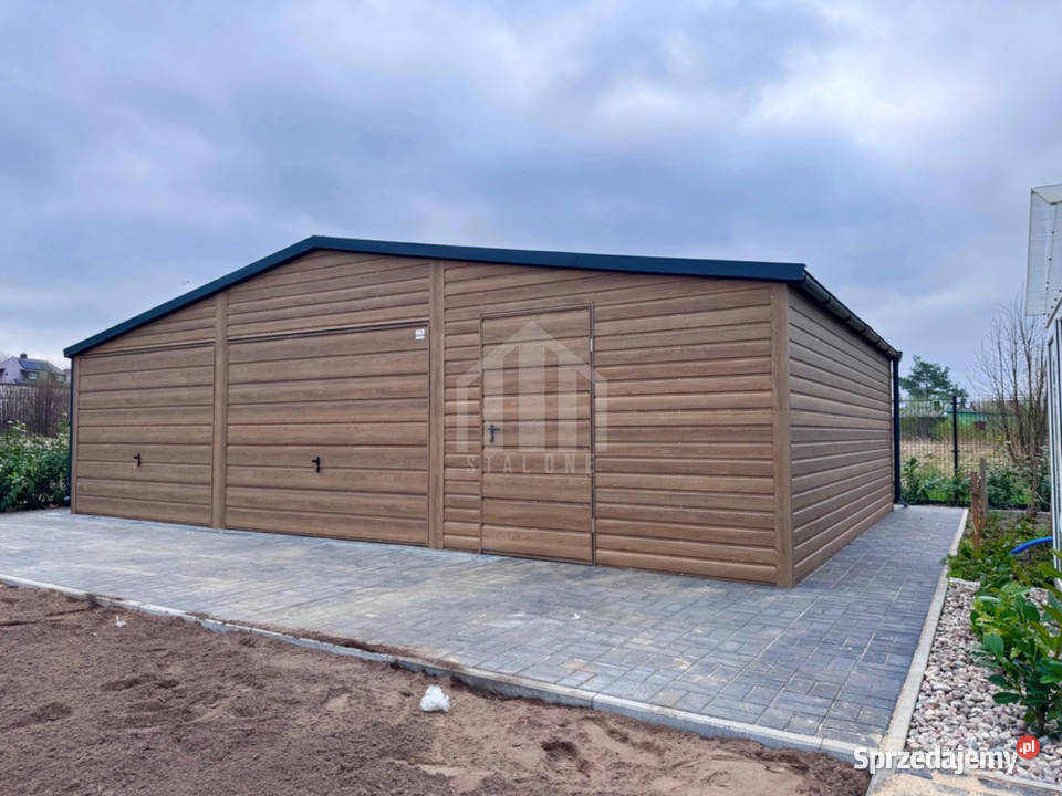 Garaż blaszany 9x5m 2x brama 2x okno drzwi Koszalin
