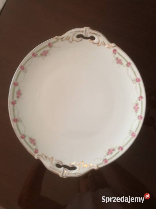 Śliczna stara porcelanowa patera talerz M Z Jastrzębie-Zdrój