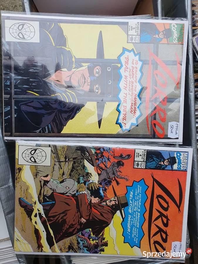 Zorro 2 oryginalne komiksy Marvel 1993 Komiksy Gdynia