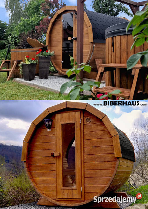 SAUNA Ogrodowa 250 OKNO 100 BECZKA 500L sprzedam