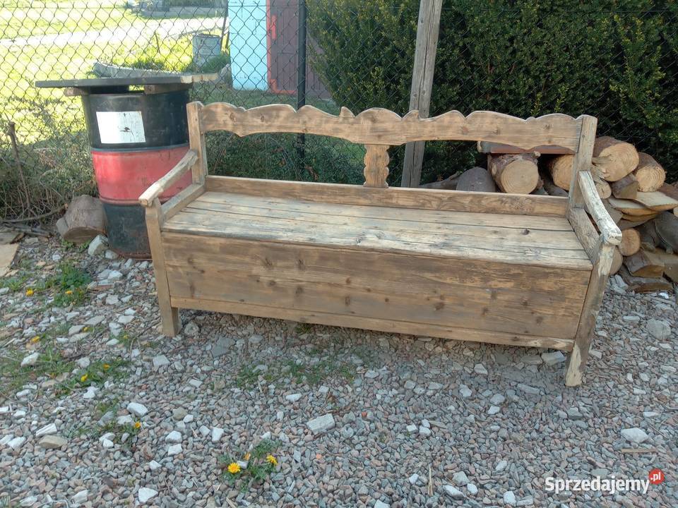 Wiejska ława orginal Gdów